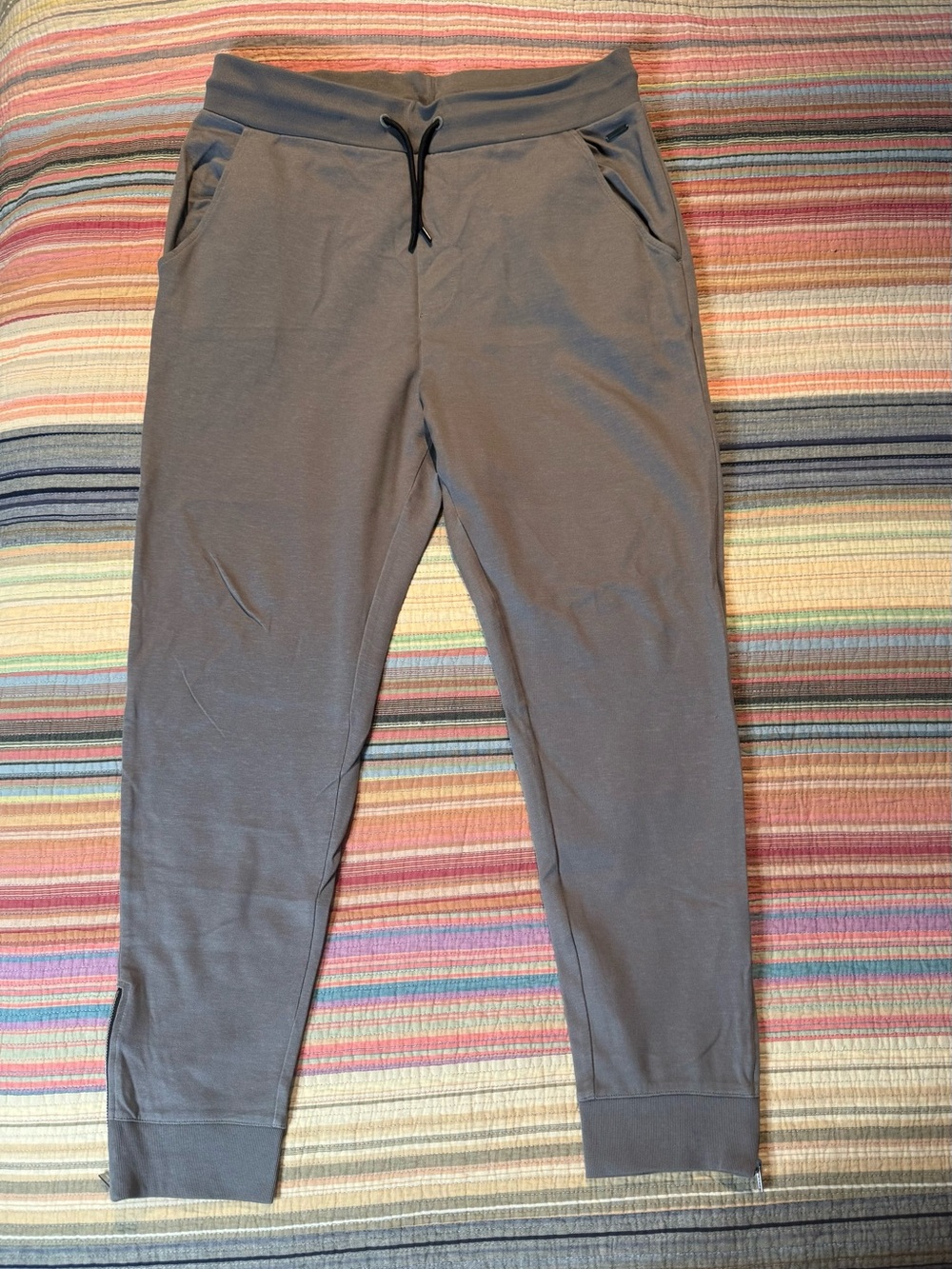 HUGO Men's Gray Drawstring Joggers